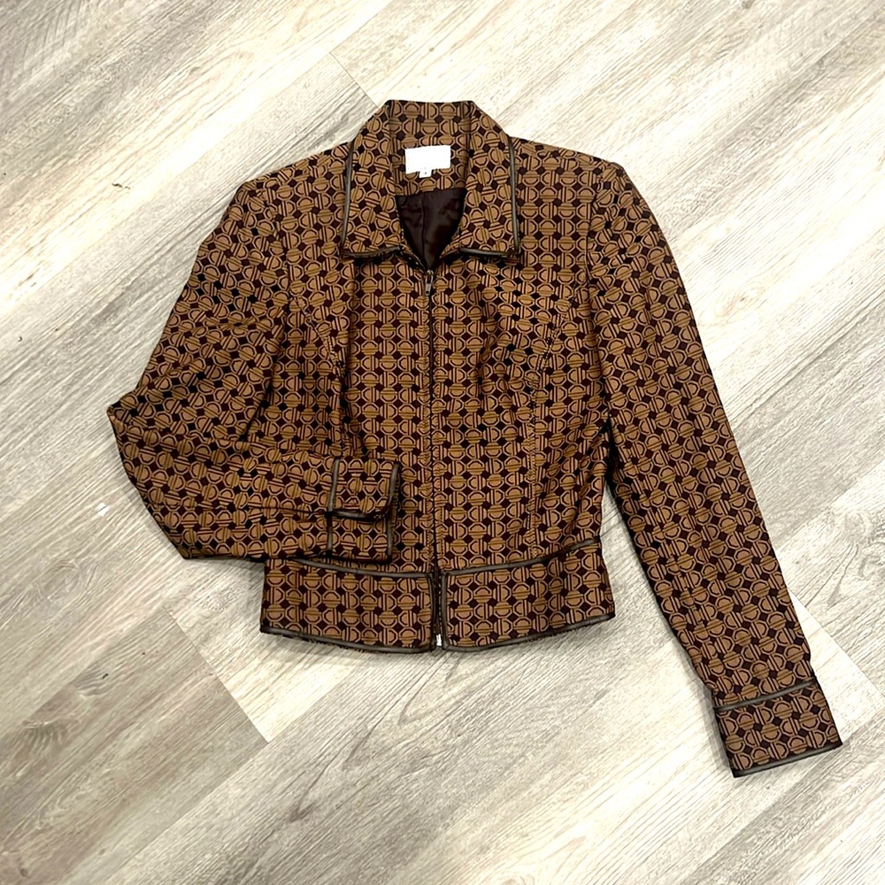 Roberto Makali vintage zip up shacket, EUC